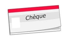 paiement par chèque - Le Chalet des Pierres Jaumâtres - restaurant parc de loisirs Creuse